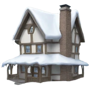 winter house  sticker