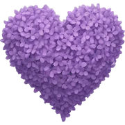 Lilac heart sticker