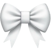 white bow  sticker