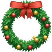 christmas wreath  sticker