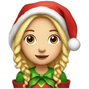 Christmas elf girl sticker