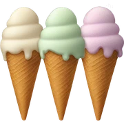 quadruple scoop of ice cream sticker