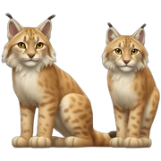 lynx et chat sticker