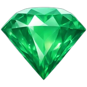 Huge green diamond sticker