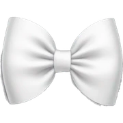 White bow sticker