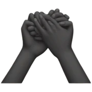 Holding hands sticker