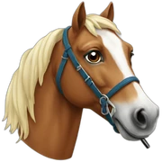 horse with pen sticker