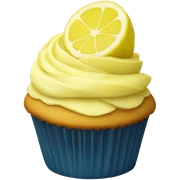 lemon cupcake sticker