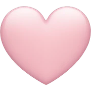 Light pink heart  sticker