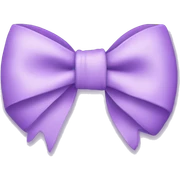 Light purple bow on light purple bow sticker