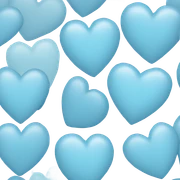 Light blue heart  sticker