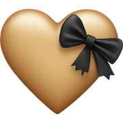 Heart with a black bow sticker