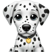 Dalmatian puppy sticker