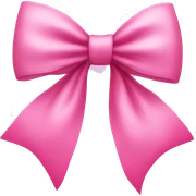 Pink bow sticker