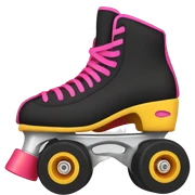 Hockey quad roller skate sticker