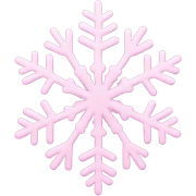 pastel pink snowflake   sticker