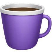 Purple cup sticker