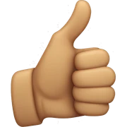 Thumbs up sticker