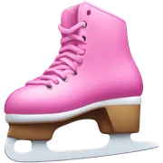 Pink ice skate  sticker