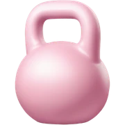Pastel pink kettlebell sticker