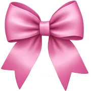 Pink bow sticker
