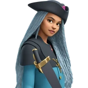 girl with sword and hat sticker