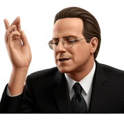 dapper boy in formal suit sticker
