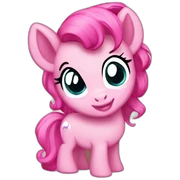 chibi pink pony sticker