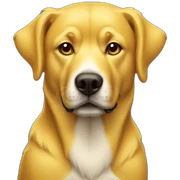 yellow dog sticker