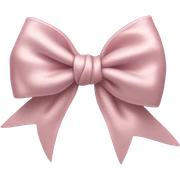 Pale Pink bow sticker