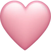 light pink normal heart sticker