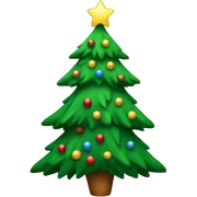 A christmas tree sticker