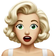 Marilyn Monroe shocked  sticker