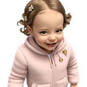 elegant girl with hair ornament sticker