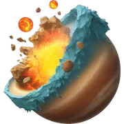 planet being crushed sticker