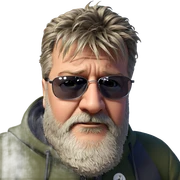 casual portrait of a man sticker