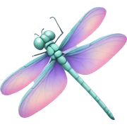 pastel dragonfly sticker