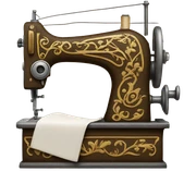 sewing machine sticker