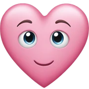 Pink heart sticker