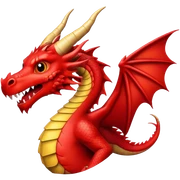 red dragon sticker