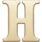 Letter H sticker