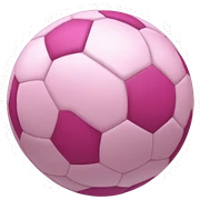 Pink soccer ball sticker
