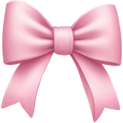 light pink bow on light pink bow sticker