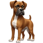 Brindle boxer dog sticker