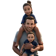 girl smiling with boys outdoors sticker