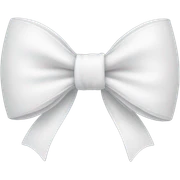 White bow  sticker