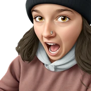 girl with hat and piercings sticker