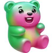 Gummy bear sticker