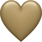 Khaki heart sticker
