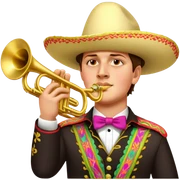 Mariachi Trumpet Player sticker